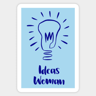 Ideas Woman - Blue Sticker